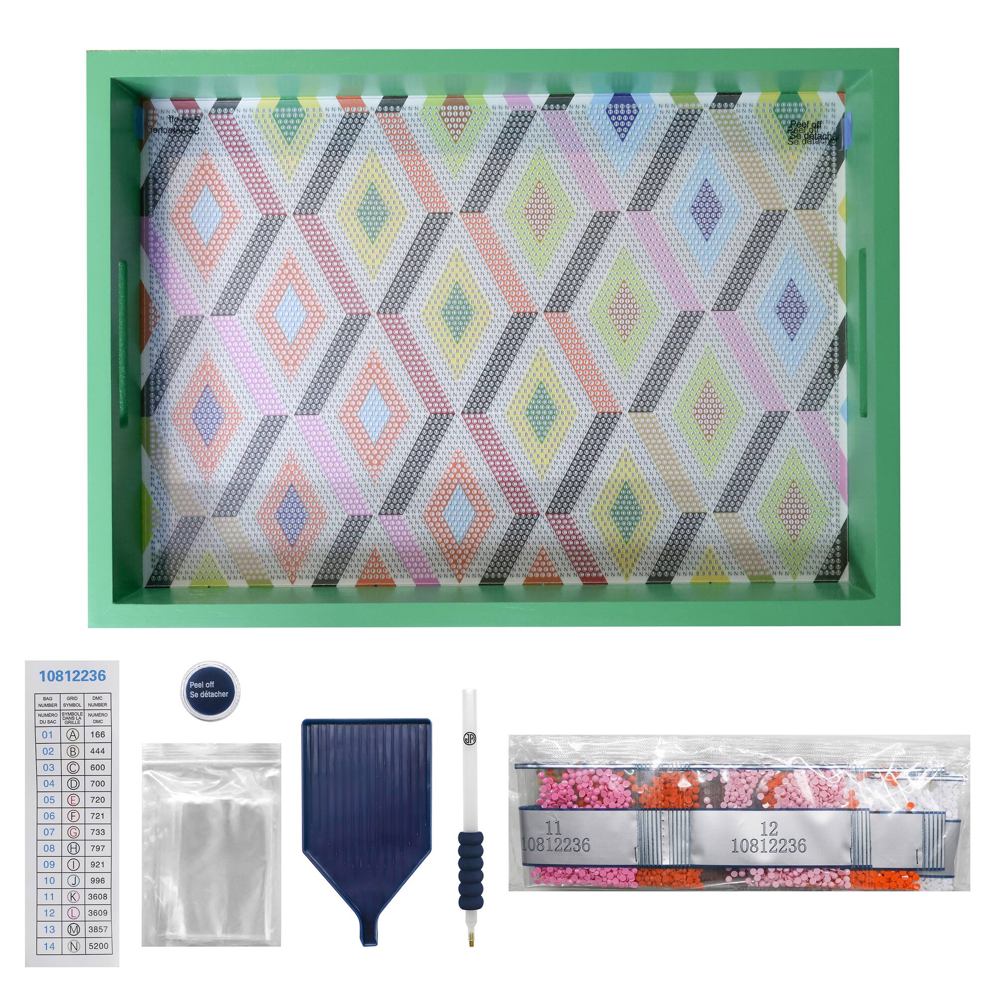 Jonathan Adler x Michaels 10" x 14" Diamond Pattern Diamond Art Tray Kit